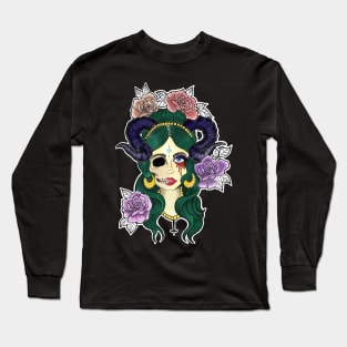 Horned Gypsy Girl Long Sleeve T-Shirt